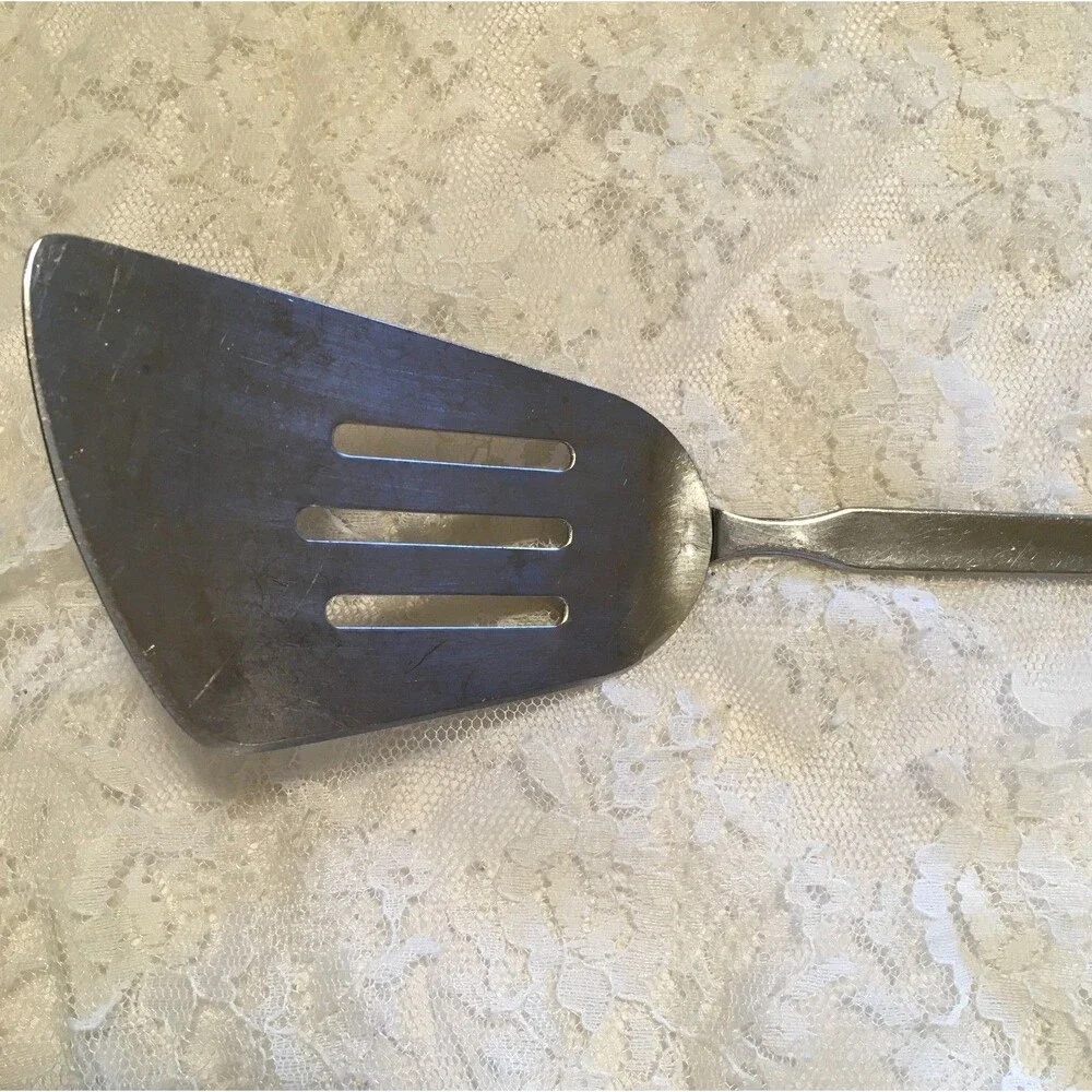 Vintage Gemco Stainless Steel Spatula Norway Slotted Holes 12